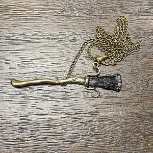 Harry Potter Flying Broom Necklace